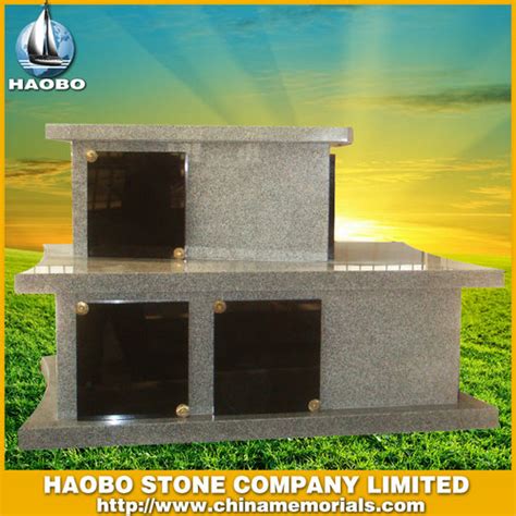 Granite Columbarium With Square Niches Haobo Stone