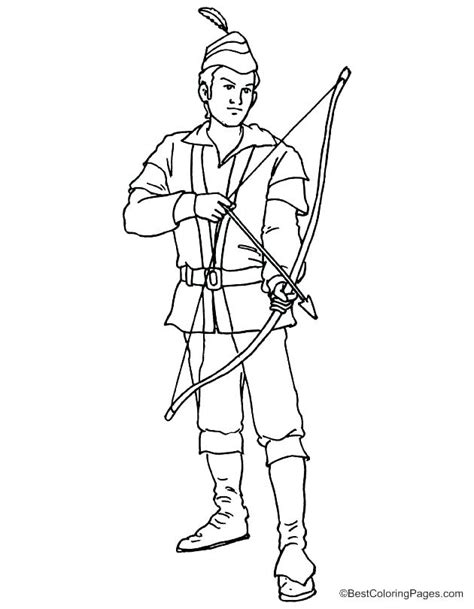 Free Robin Hood Coloring Page Coloring Pages