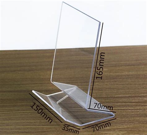 Table Top Clear Acrylic Single Book Display Stands