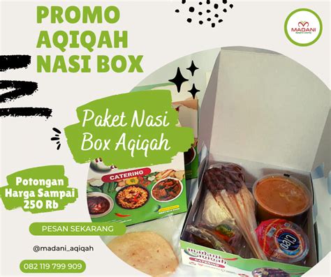 Paket Aqiqah Nasi Box Promo Akhir Tahun Madani Aqiqah