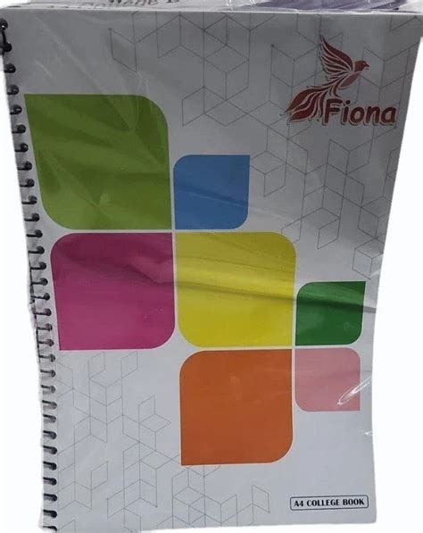 Fiona Laminated Paper Cover Pages A Spiral Notebook For School At