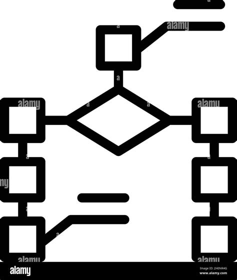 Vector de contorno de icono de esquema de impresión Desarrollo de CMS