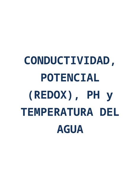 Docx Potencial Y Conductividad Electrica Pdfslide Net