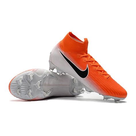 Nike New Mercurial Superfly Vi Elite Fg Cleat Orange White