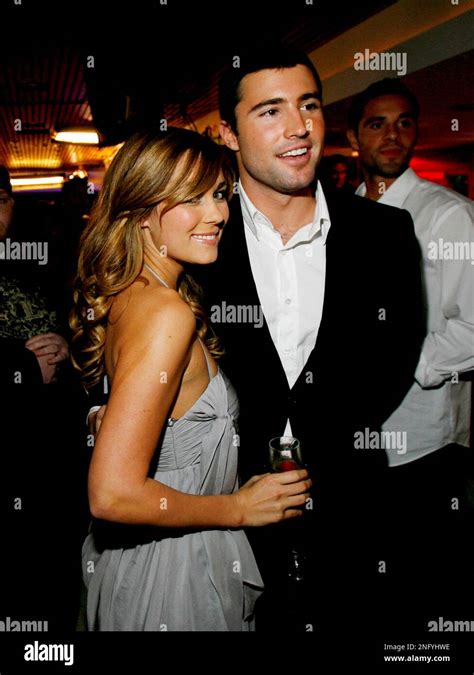 Lauren Conrad Left And Brody Jenner Pose Together During Mtv S The Hills Season 3 Finale