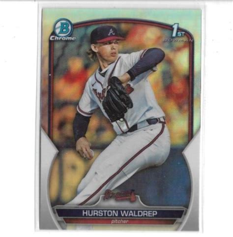 HURSTON WALDREP 2023 BOWMAN CHROME DRAFT RC REFRACTOR SP BDC 114