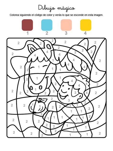 Dibujo Mágico De Un Caballo Dibujo Para Colorear E Imprimir