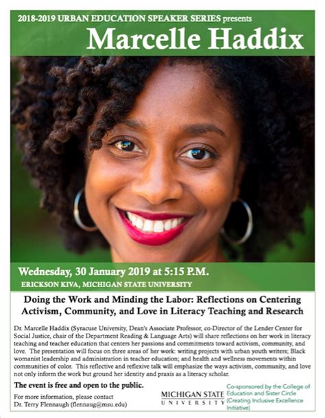 Event Urban Education Speaker Series Marcelle Haddix Hale Happenings