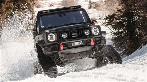 Mercedes Benz G500 Gets Tracks For Conquering Swiss Alps Terrain