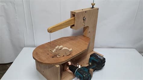 Homemade A Scroll Saw Diy Drill Powered Wooden Scroll Saw Assembly Youtube