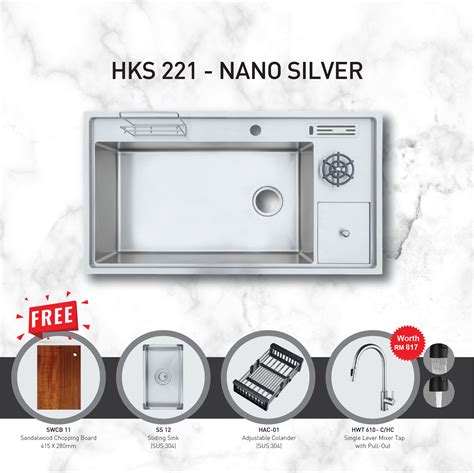 Hun Sus Korean Sink With Nanotech Nano Silver Hks Kitchen Sink