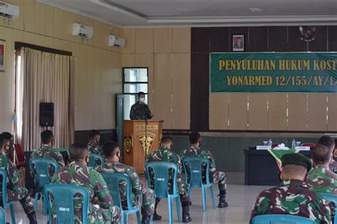 Penyuluhan Hukum Upaya Yonarmed 12 Divif 2 Kostrad Cegah Pelanggaran