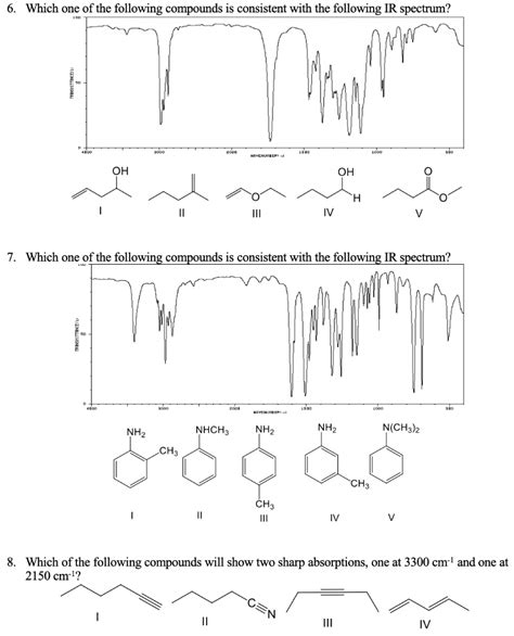 Solved Show How Ir Spectroscopy Can Be Used To Distinguish