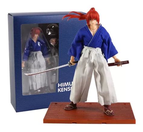 Boneco Samurai X Kenshin Himura Battousai Dasin Model Action Frete grátis