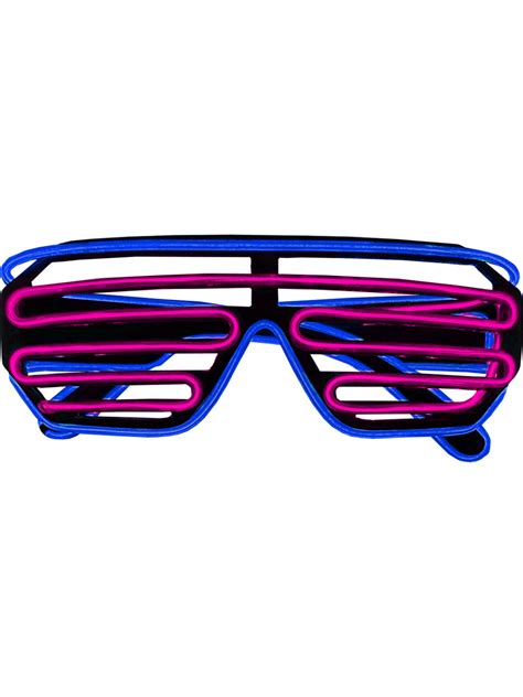 Shutter Glasses Pink In Blue Costume Accessory