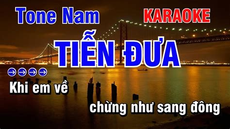 Karaoke Tiễn Đưa Tone Nam Bossa nova YouTube