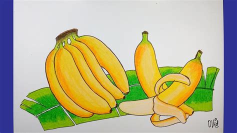 Detail Sketsa Gambar Buah Pisang Koleksi Nomer 31