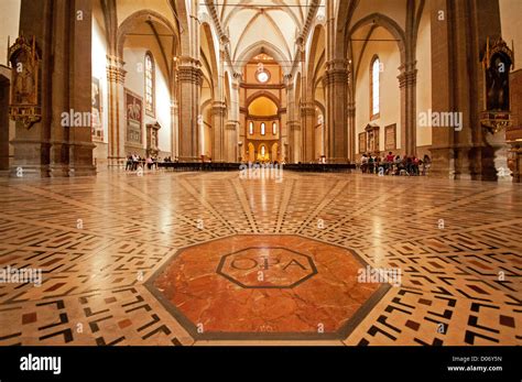 Interior of Florence Cathedral Duomo Santa Maria del Fiore showing ...