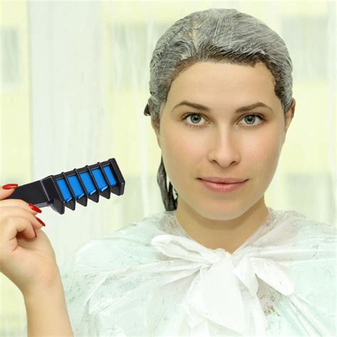 Non Toxic One Time Hair Color Comb Salon Dye Hair Chalk Cream Blue