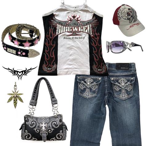 Mcbling Y K Affliction Harley Davidson Ed Harvey Rhinestone S