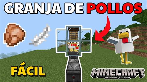 Granja De Pollos Facil Y Simple Para Minecraft Bedrock Youtube