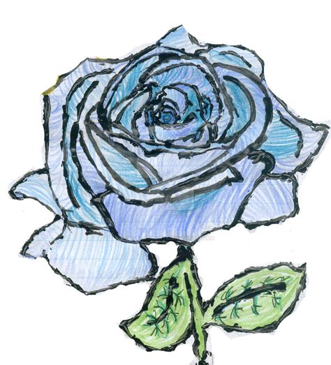 Blue Rose By Iridescentnights On Deviantart