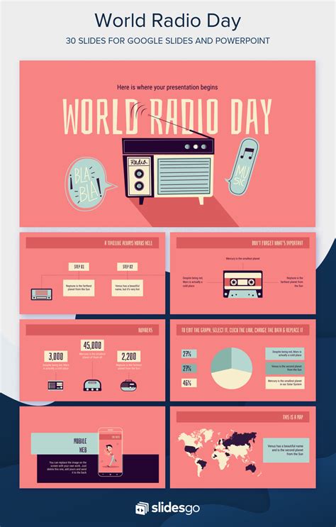 Give A Presentation About World Radio Day With Our Free Vintage PPT