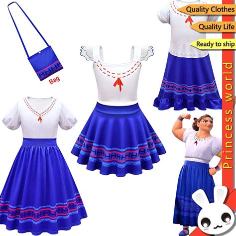 Disney Encanto Mirabel Disfraz De Cosplay Para Niños Niñas Verano