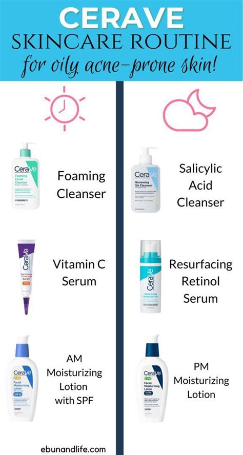 CeraVe Skincare Routine For Oily Acne Prone Skin Acne Skin Acne