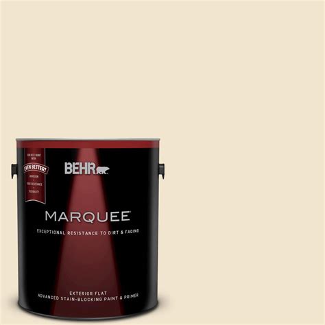 BEHR Premium Plus Ultra 5 Gal S300 1 French Creme Flat Exterior Paint