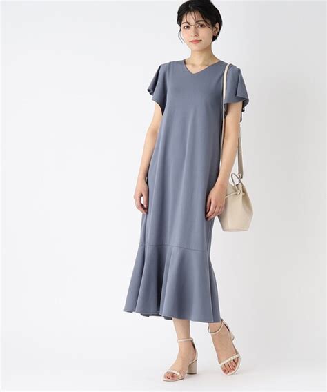 Index（インデックス）の「シルクタッチ マーメイドジャージワンピース【uv接触冷感洗濯機洗い可】（ワンピース）」 Wear