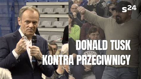 Donald Tusk Kontra Przeciwnicy Na Spotkaniu W Bytomiu Youtube