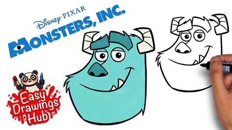 How To Draw Sulley From Monsters Inc YouTube