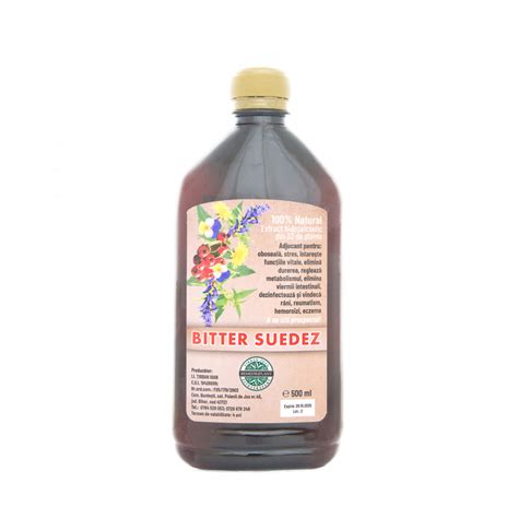 Bitter Suedez 500 Ml Extract Hidroalcoolic Natural Din 32 De Plante