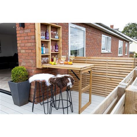 Fold Down Garden Bar Blackwood Outdoor Living Uk