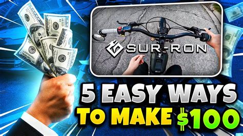 5 EASY WAYS TO MAKE MONEY WITH YOUR SUR RON X ELECTRIC DIRT BIKE YouTube