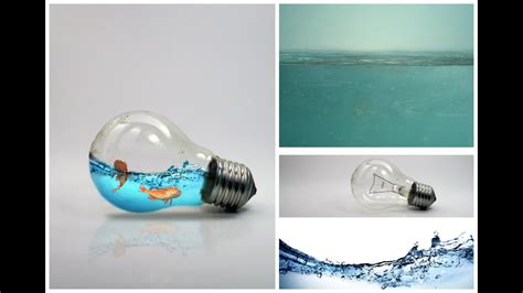 Photoshop Tutorial Photo Manipulation Water Splash In Bulb YouTube