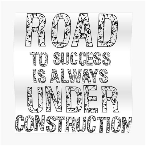 "Road to Success | Motivational Quote | Inspiration " Poster for Sale by CadDesignerr | Redbubble