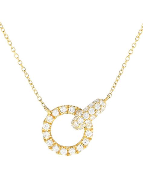 Buy Diamond Select Cuts K Ct Tw Diamond Round Link Necklace