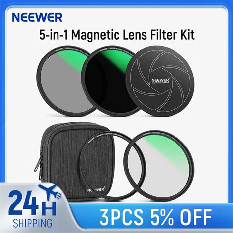 NEEWER Magnetic Lens Filter Kit Neutral Density ND1000 MCUV CPL Filter