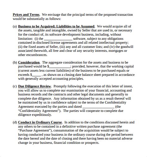 Business Purchase Proposal Template