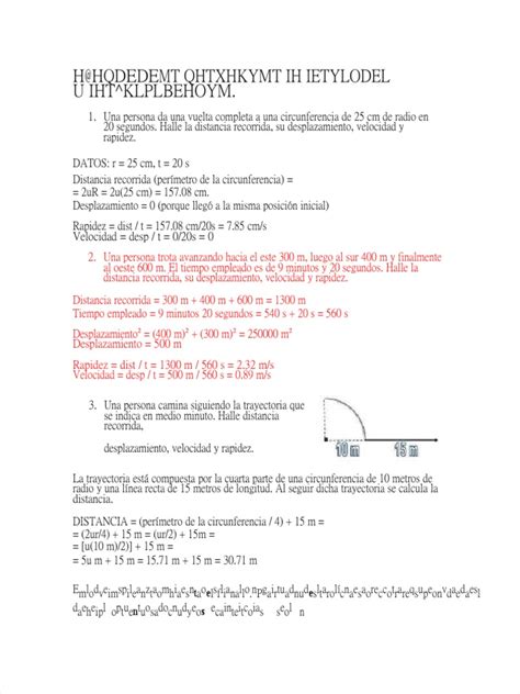 Pdf Movimiento Ejercicios Resueltos De Distancia Y Desplazamiento Pdf