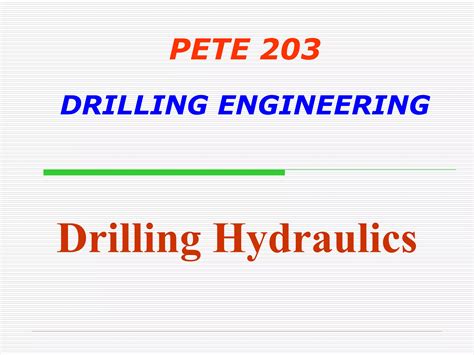 Silo Tips Pete Drilling Engineering Ppt