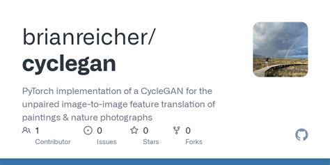 GitHub Brianreicher Cyclegan PyTorch Implementation Of A CycleGAN