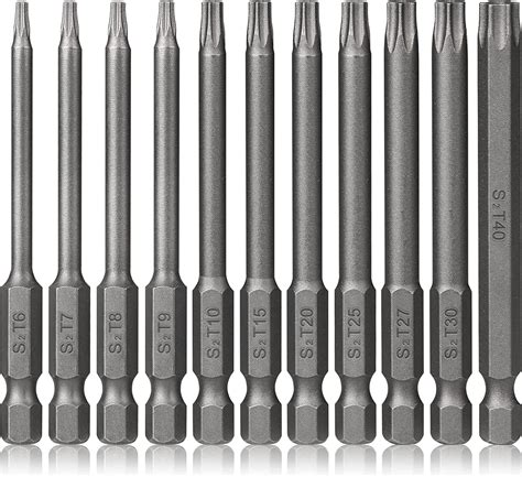 Torx Bit Set Hakkin Pcs Security Torx Bit Set Hex Shank S Steel