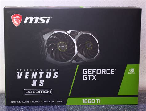 Msi Geforce Gtx 1660 Ti Ventus Xs 6 Gb Review Packaging And Contents Techpowerup