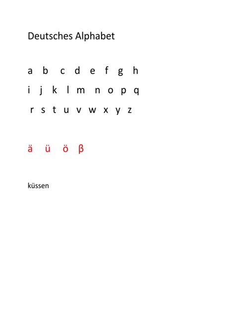 Deutsches Alphabet | PDF