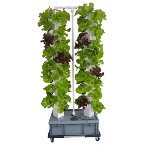 Dropship Home Garden Vertical Hydroponic Grow System Kit 7 Layers 56 Holes Aeroponics Twin