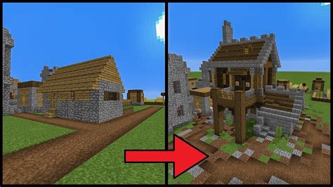 Minecraft Village Upgrade New Village House Minecraft 113 Tutorial