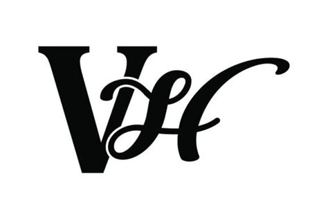 Vh Monogram Logo Design Graphic By Coloring Zone Creative Fabrica